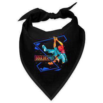 Waghalsiger Boulderer Kletterhalle - Bandana - Schwarz - Vorne