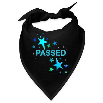 Führerschein bestanden Ausbildung bestanden Lappen - Bandana - Schwarz - Vorne
