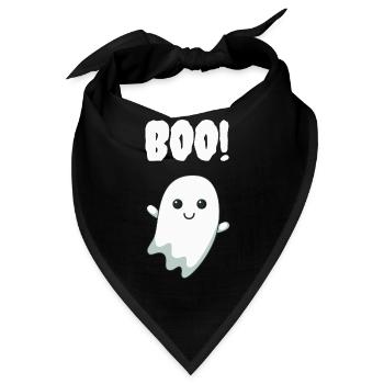 Boo Gespenst - Bandana - Schwarz - Vorne