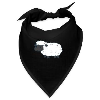 Cute Sheep - Bandana - Schwarz - Vorne