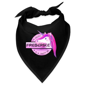 Frederike - Bandana - Schwarz - Vorne