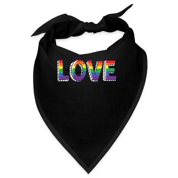 LGBTQ - Bandana - Schwarz - Vorne