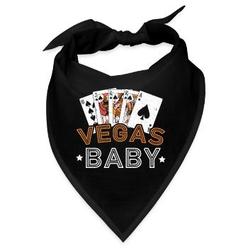 Vegas Baby Glücksspiel Kasino Las Vegas Nevada Str - Bandana - Schwarz - Vorne