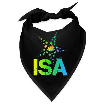 Isa Geburtstag Isabell - Bandana - Schwarz - Vorne