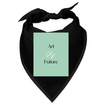 Art is Future - Bandana - Schwarz - Vorne