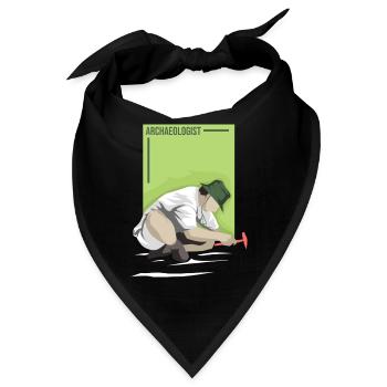 Akribischer Archäologe Fundstück - Bandana - Schwarz - Vorne