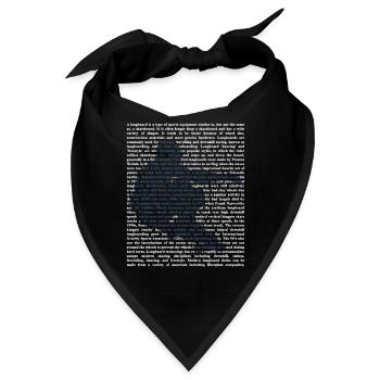 Waghalsiger Longboard Downhillprofi - Bandana - Schwarz - Vorne