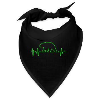 Bär - Bandana - Schwarz - Vorne