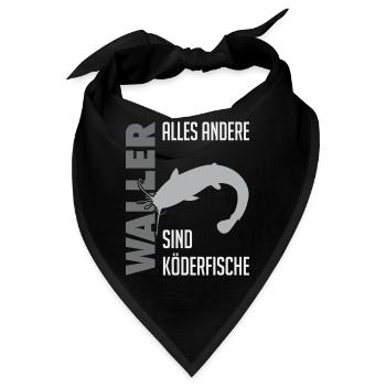 Wels fischen Kampf mit dem starken Wels - Bandana - Schwarz - Vorne