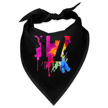 17 JAHRE 17. GEBURTSTAG - Bandana - Schwarz - Vorne