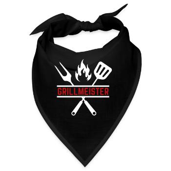 grillmeister - Bandana - Schwarz - Vorne