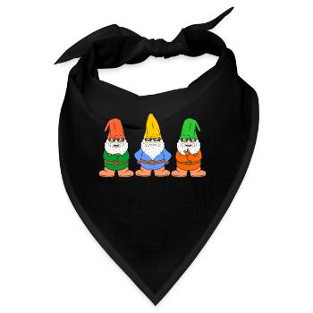 Wichtel Zwerge - Bandana - Schwarz - Vorne