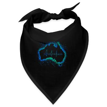 Australien - Bandana - Schwarz - Vorne