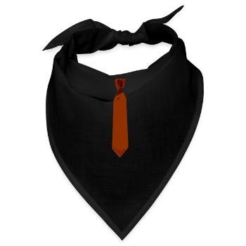 Krawatte Krawate - Bandana - Schwarz - Vorne