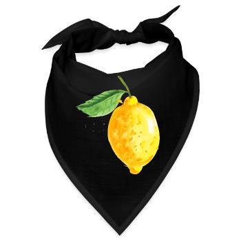Zitrone - Bandana - Schwarz - Vorne