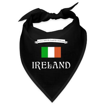 Ireland Irland - Bandana - Schwarz - Vorne
