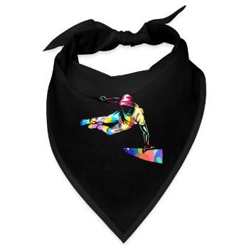 Draufgängerischer Parkour Traceur - Bandana - Schwarz - Vorne