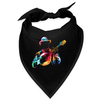 Flinker Mandolinist Zupforchester - Bandana - Schwarz - Vorne