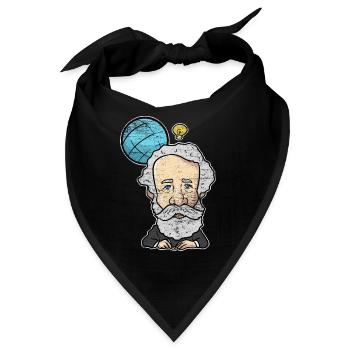 Abenteuerlicher Jules Verne Klassiker - Bandana - Schwarz - Vorne