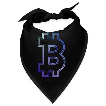 Bitcoin bitcoin BITCOIN Bitcoins bitcoins - Bandana - Schwarz - Vorne