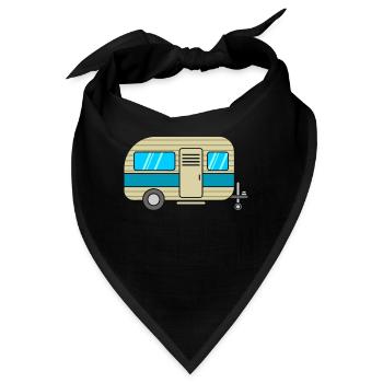 Wohnwagen - Bandana - Schwarz - Vorne