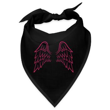 Engelsflügel Engel - Bandana - Schwarz - Vorne