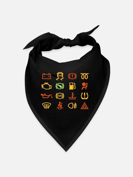 Voyants de voiture - Bandana - noir