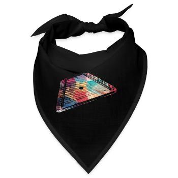 Schwungvolles Hackbrett Volksmusik - Bandana - Schwarz - Vorne