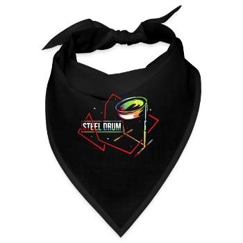 Temperamentvoller Steelpan Kalypso - Bandana - Schwarz - Vorne