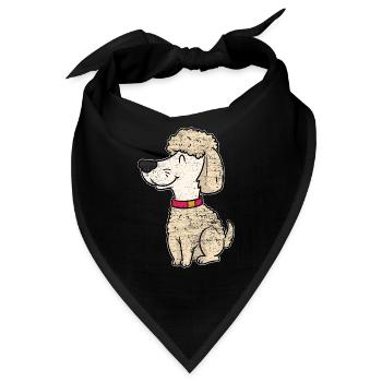 Disziplinierter Obedience Wettkampf - Bandana - Schwarz - Vorne