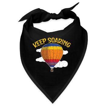 Immer weiter aufsteigen Heißluftballon-Liebhaber B - Bandana - Schwarz - Vorne