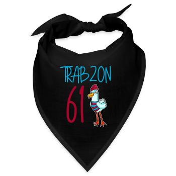 Trabzon 61 Türkei Stadt - Bandana - Schwarz - Vorne