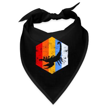 Skorpion Sternzeichen - Bandana - Schwarz - Vorne