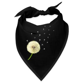 Pusteblume wünsch dir was - Bandana - Schwarz - Vorne