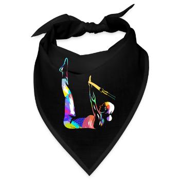 Geschmeidige Pilates Rumpfkraft - Bandana - Schwarz - Vorne