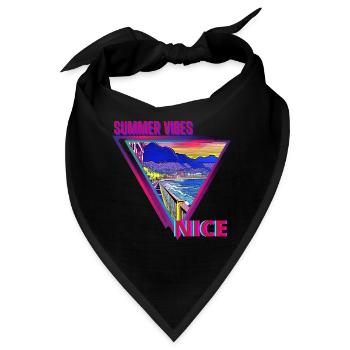 Sommerstimmung Nizza - Bandana - Schwarz - Vorne