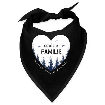 coolste Familie - Bandana - Schwarz - Vorne