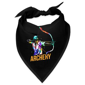 Treffsicherer Bogenschütze Turnier - Bandana - Schwarz - Vorne