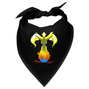 Phönix aus der Asche - Bandana - Schwarz - Vorne