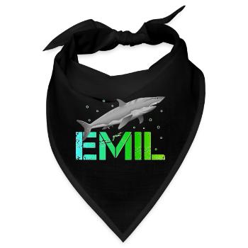 Emil Geburtstag Emil Namenstag - Bandana - Schwarz - Vorne