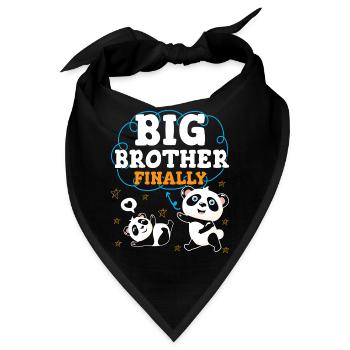 Endlich Großer Bruder Big Bro - Bandana - Schwarz - Vorne