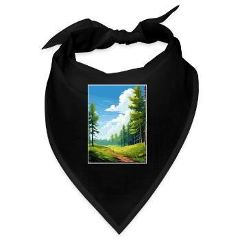 Kaitoke Regional Park Neuseeland Reiseposter - Bandana - Schwarz - Vorne