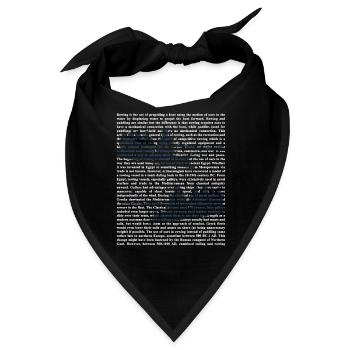 Schlagfertige Rudercrew Regatta - Bandana - Schwarz - Vorne