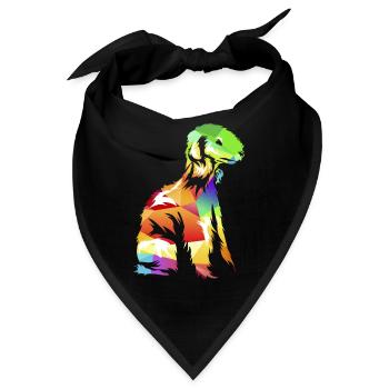Munterer Bedlington Terrier Agility - Bandana - Schwarz - Vorne