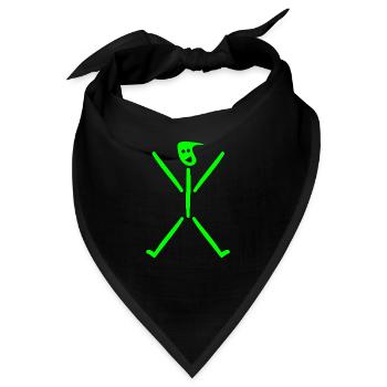 Strichmännchen lustig - Bandana - Schwarz - Vorne