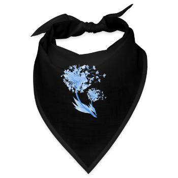 Pusteblume - Bandana - Schwarz - Vorne