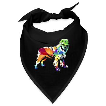 Vielseitiger Hovawart Zuchthund - Bandana - Schwarz - Vorne