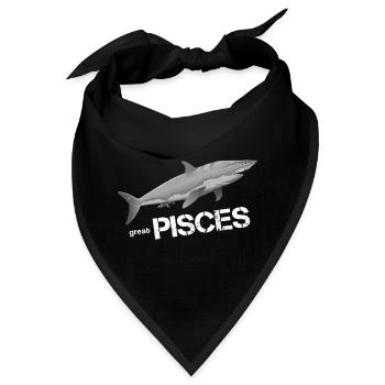 Fische Sternzeichen Fische Pisces - Bandana - Schwarz - Vorne