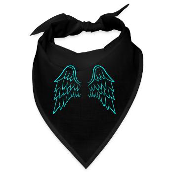 Engelsflügel Flügel - Bandana - Schwarz - Vorne