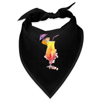 Cocktail - Bandana - Schwarz - Vorne